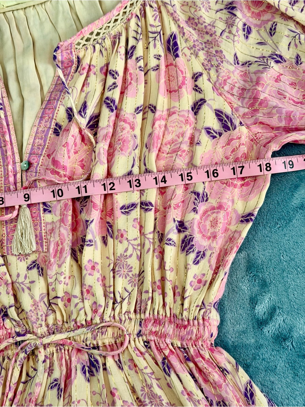 Spell Pink Lavender Floral Midi Dress - Picture 10 of 16